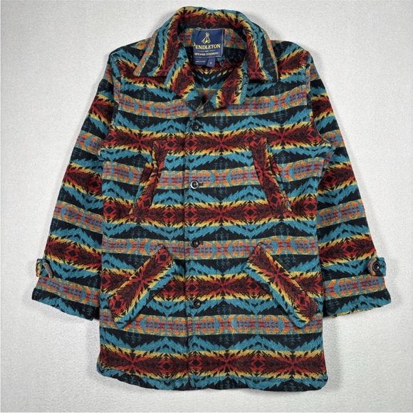 Pendleton Sweaters - Pendelton X Opening Ceremony Jacket Women’s Small Aztec Print Wool  USA MADE